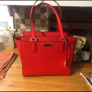 Michael kors red tote